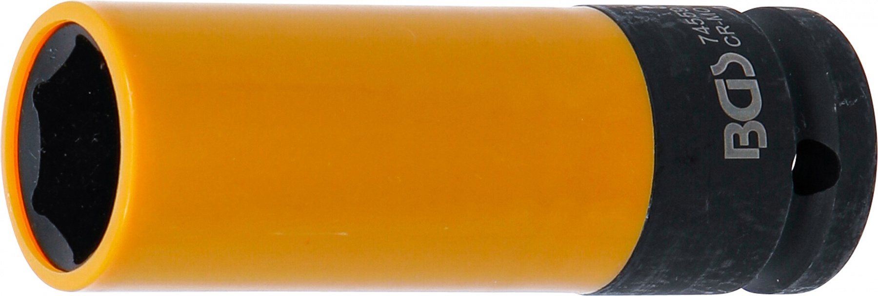 Galvutė smūginė ilga plonasienė | su plastikine apsauga | 12,5 mm (1/2