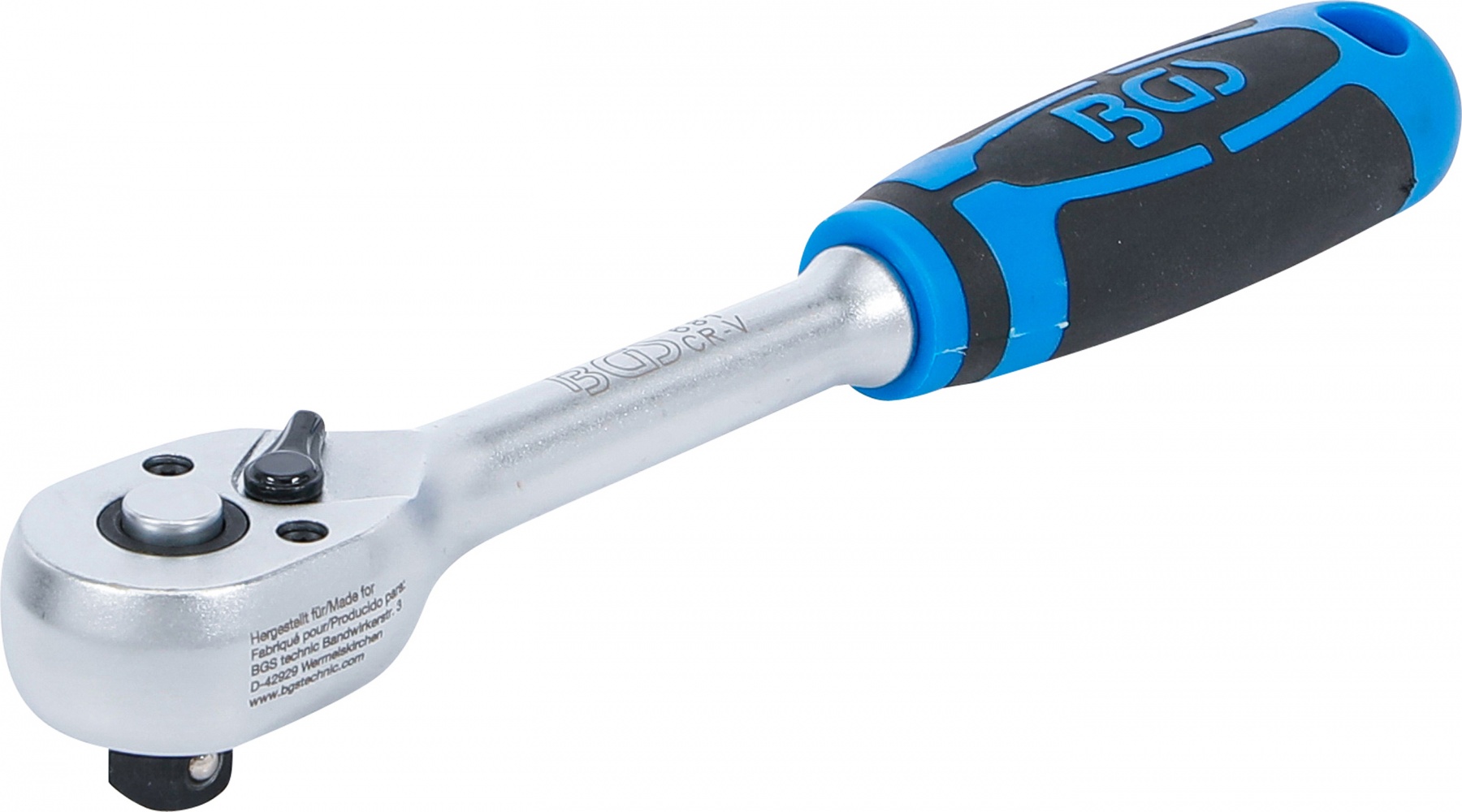 Terkšlinis raktas reversinis | tiesus | smulkūs dantukai | 10 mm (3/8