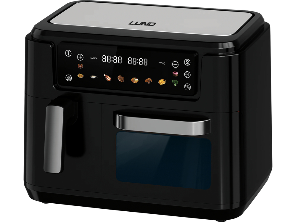 Karšto oro gruzdintuvė | 2400W | 3.5L+7.5L | juoda (67564)