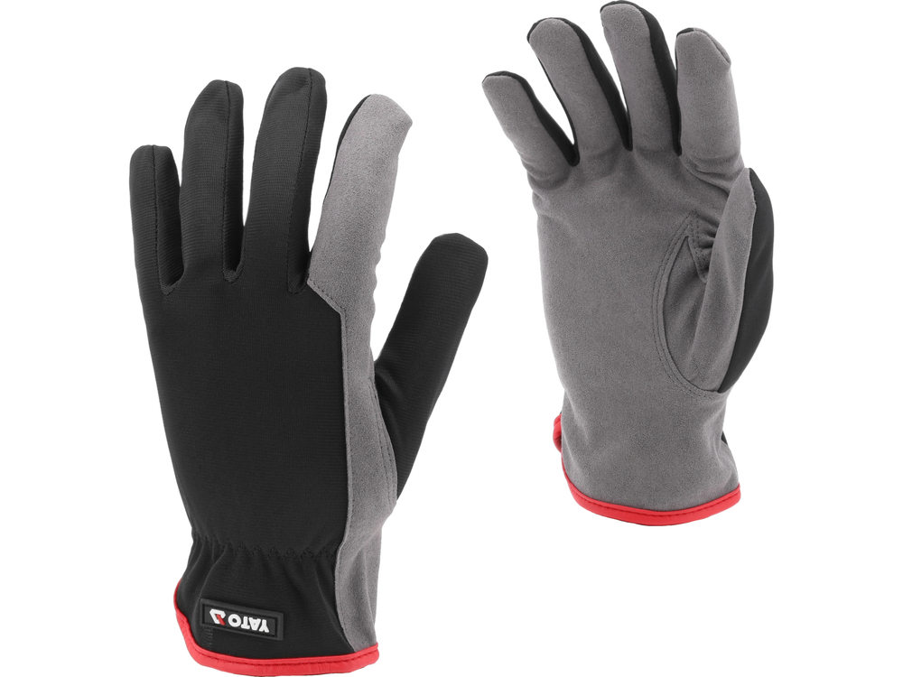 Dirbtinės odos pirštinės | 8 dydis (YT-74672)