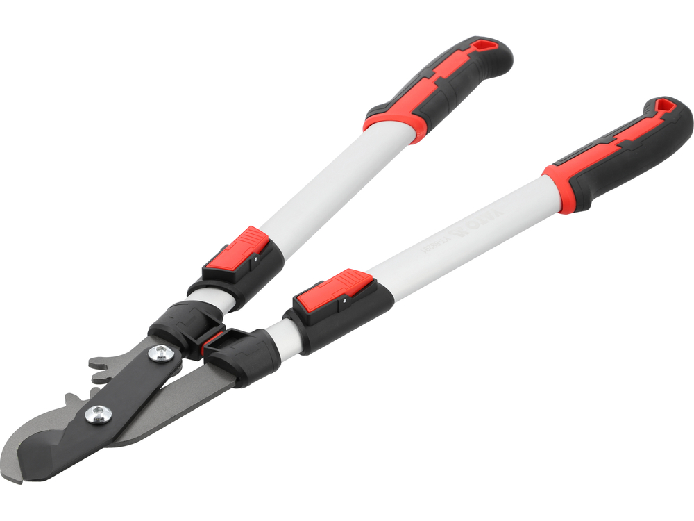 Sodo sekatorius teleskopinis | su pavaros mechanizmu | 660–910 mm (YT-88291)