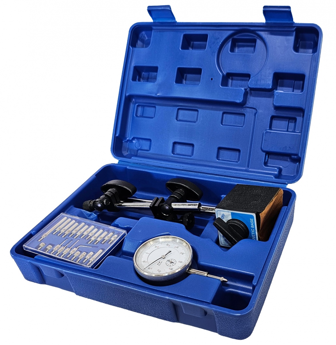 Rodyklės tipo indikatorius su stovu ant magnetinio laikiklio + antgalių rinkinys (1937S)