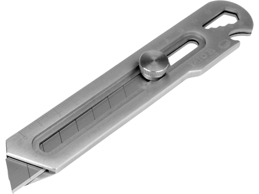 Peilis laužomomis geležtėmis universalus | metalas | 18 mm (YT-75125)