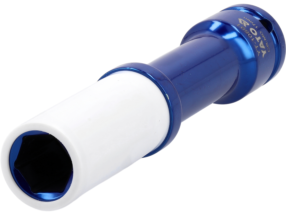 Galvutė smūginė ilga plonasienė prailginta | 150 mm | su plastikine apsauga | 12,7 mm (1/2