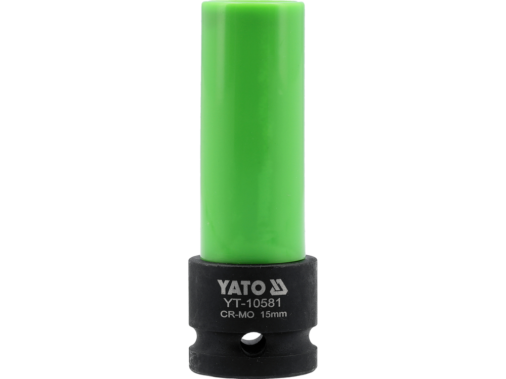 Galvutė smūginė ilga plonasienė | su plastikine apsauga | 12,7 mm (1/2