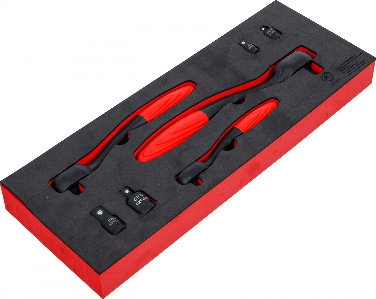 Reversinių terkšlių rinkinys su adapteriais | 6.3 mm (1/4