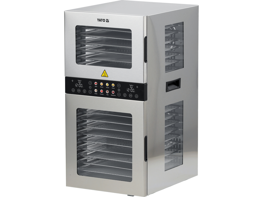 Maisto: grybų / uogų / vaisių ir pan. džiovyklė | 20 padėklų | 1500W (YG-16001)