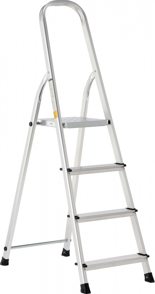 Kopėčios 4 pakopų | aliuminis | 148 cm (17740)
