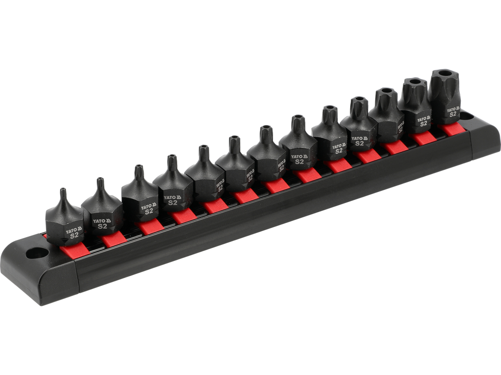 Smūginiai antgaliukai su skylutėmis TORX | T10 - T70 | 3/8