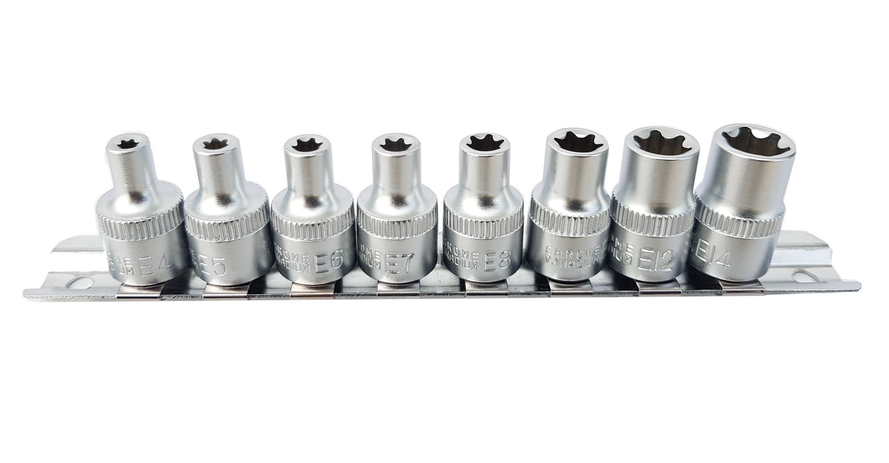 Galvučių rinkinys E-Tipas | 10 mm (3/8