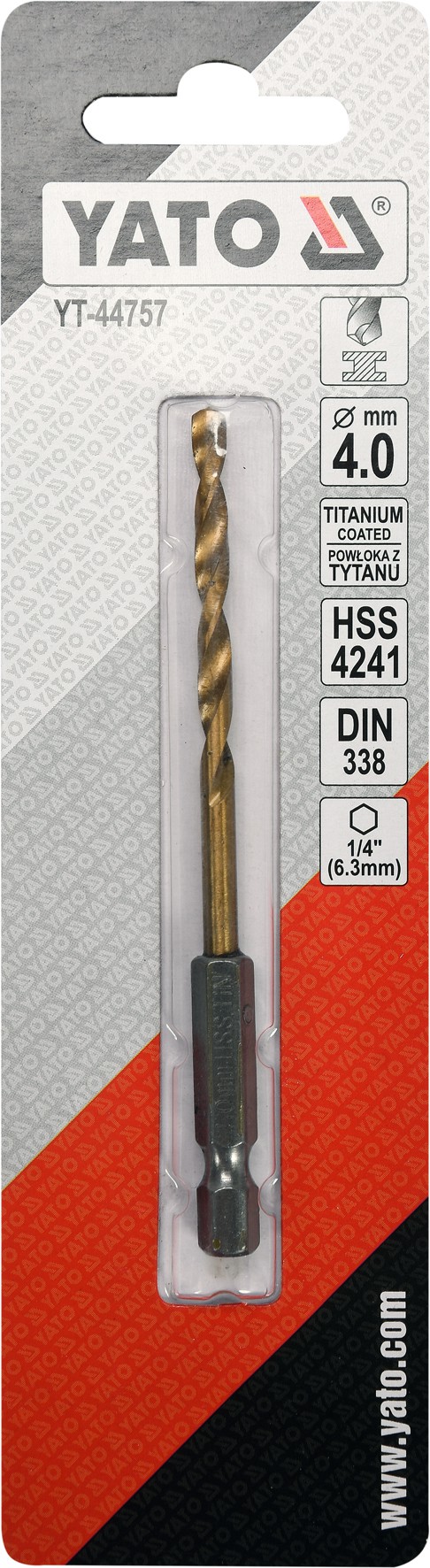 Grąžtas metalui su Hex 6.3 mm (1/4