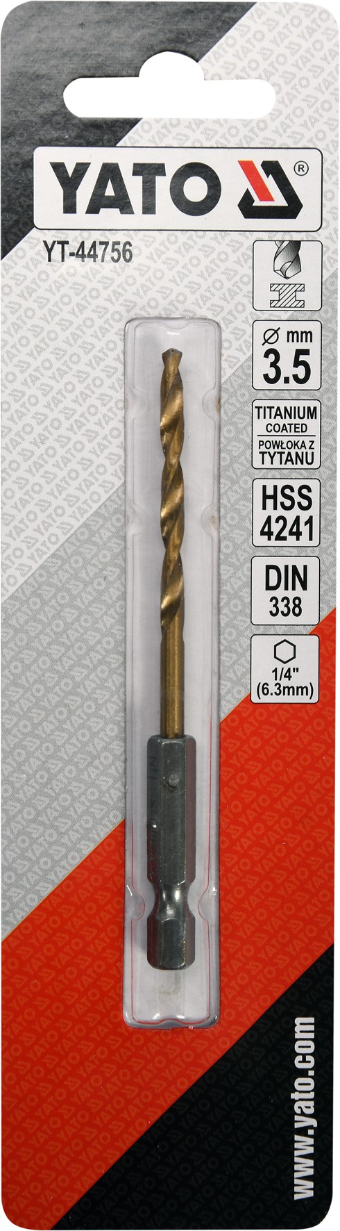 Grąžtas metalui su Hex 6.3 mm (1/4