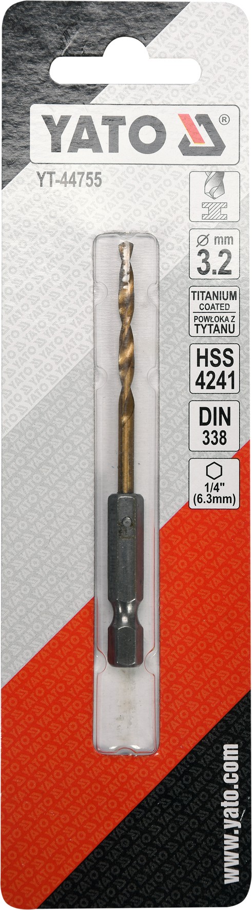 Grąžtas metalui su Hex 6.3 mm (1/4