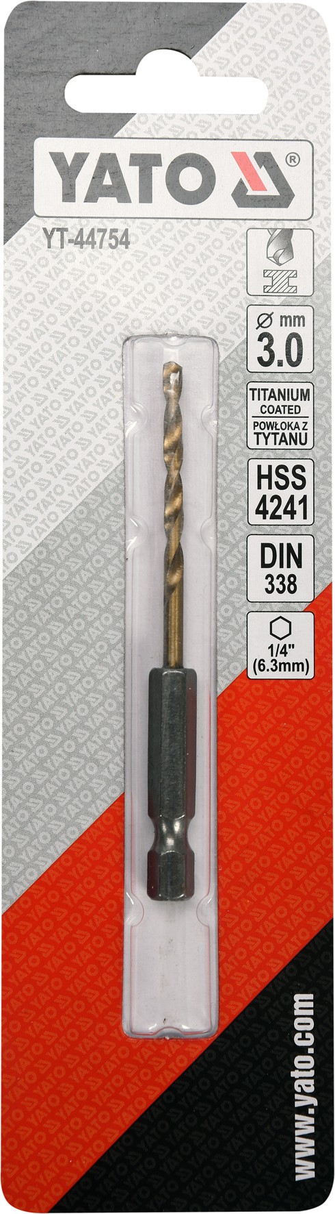 Grąžtas metalui su Hex 6.3 mm (1/4