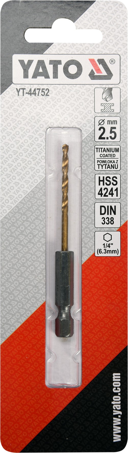 Grąžtas metalui su Hex 6.3 mm (1/4