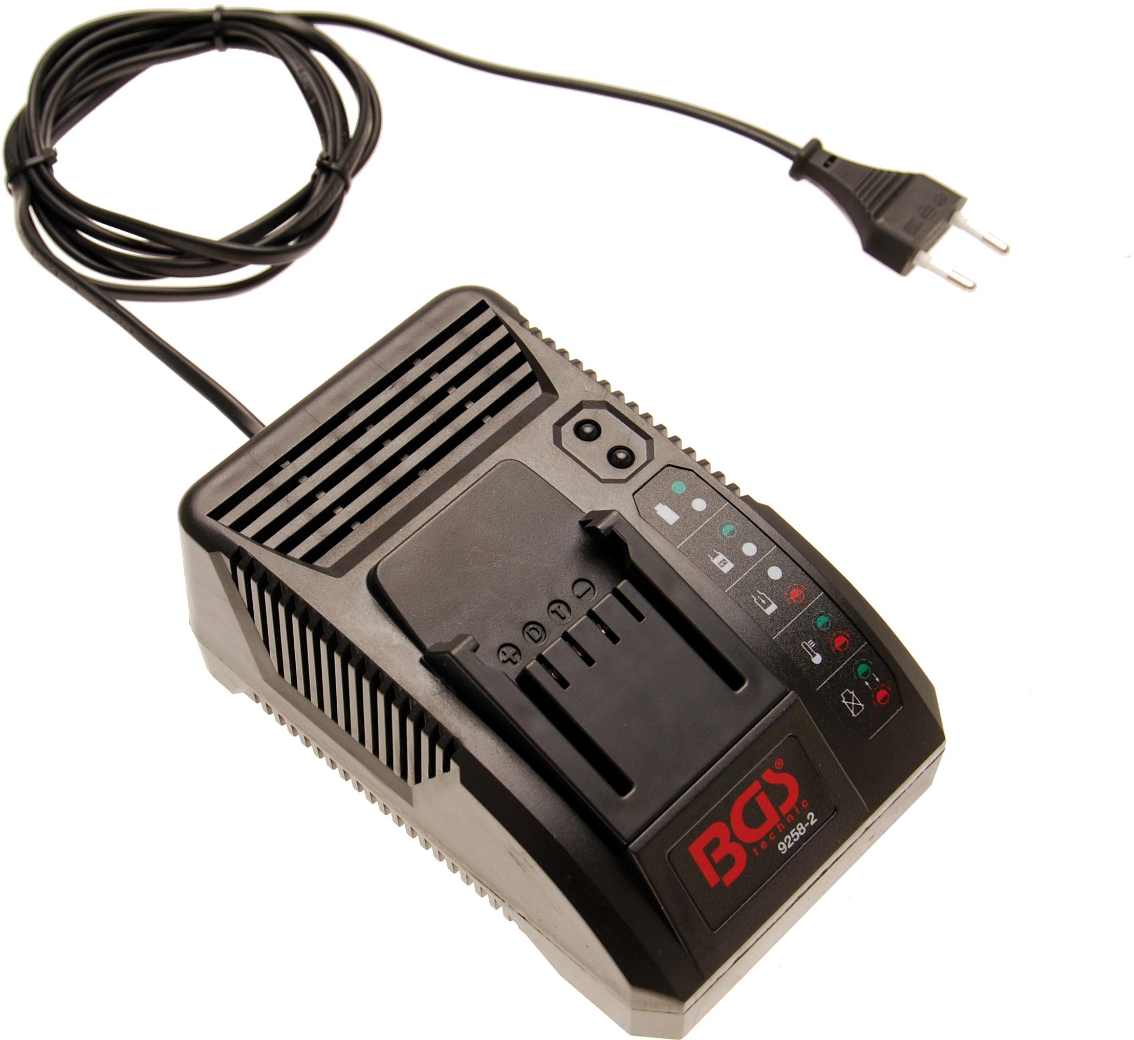 Greitas įkroviklis akumuliatoriam kampiniam šlifuokliui | 230 V | BGS 9258 (9258-2)