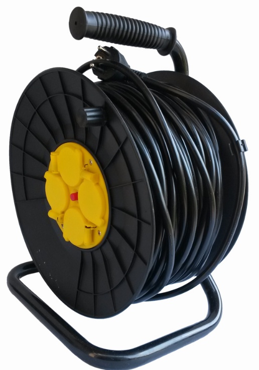 Ilgintuvas su įžeminimu CE, 3X1,5 mm2/16A/3500W/50M. /4 lizdai/230V (EG-0050)