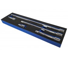 Ilgintuvų rinkinys galvutėms | Cr-V 50BV30 | 12,5 mm (1/2") | 5 vnt. (SK1236)