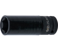 Galvutė smūginė ilga plonasienė | su plastikine apsauga | 12,5 mm (1/2") | 20.5 mm (7321)