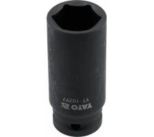 Galvutė smūginė šešiakampė ilga | 12,5 mm (1/2") | 24 mm (YT-10297)