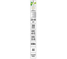 Teleskopinis šakų genėtuvas su pjūklu, 238–400 cm | iki 30 mm (YT-88773)