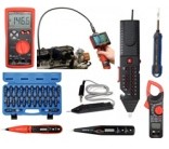 Įrankiai elektrikams: VDE įrankiai, prietaisai: įtampos testeriai, maitinimo zondatoriai, indikatoriai, įrankių rinkiniai laidynams, endoskopai