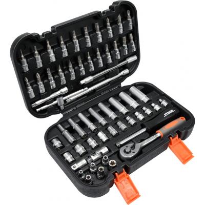 Galvučių su terkšle rinkinys | 6.3 mm (1/4