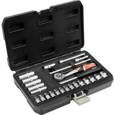 Galvučių su terkšle rinkinys | 6.3 mm (1/4