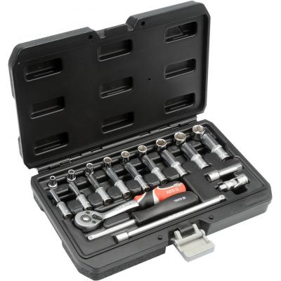 Galvučių su terkšle rinkinys | 6.3 mm (1/4