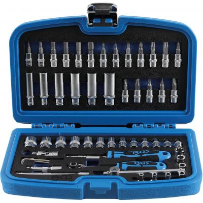 Galvučių su terkšle rinkinys | 6.3 mm (1/4