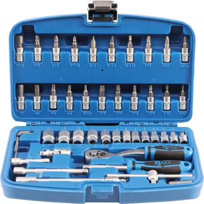 Galvučių su terkšle rinkinys | 6.3 mm (1/4