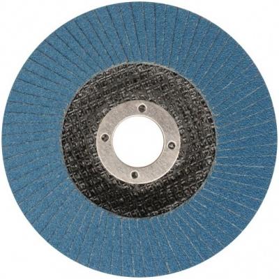 Šlifavimo diskas lapelinis išgaubtos formos | ZIRCONIUM INOX | P36 | 125X22,2mm (ES815036)