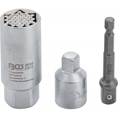 Daugiafunkcinė galvutė su adapterių rinkiniu | 10 mm (3/8