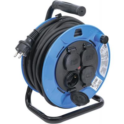 Kabelinė ritė 25 m | 3 x 1,5 mm² | 4 lizdai su sandarinimo dangteliu IP 44 | 3500 W (3375)