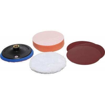 Šlifavimo ir poliravimo rinkinys | Ø 125 mm | 6 vnt (8592)