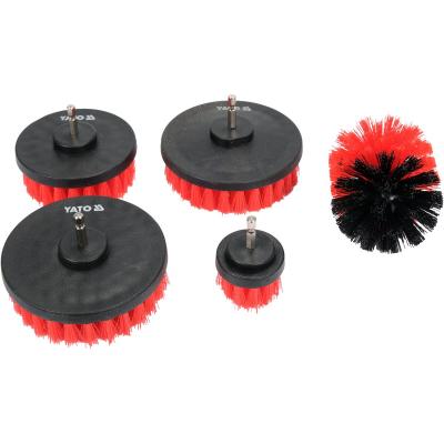 Šepečių rinkinys su Hex 6.3 mm (1/4