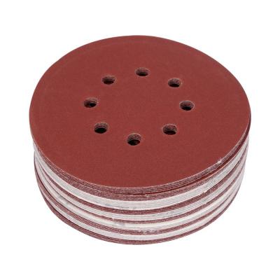 Šlifavimo popierius {velcro) | 8 skylės | 150 mm / P240 | 50 vnt. (YT-834599)