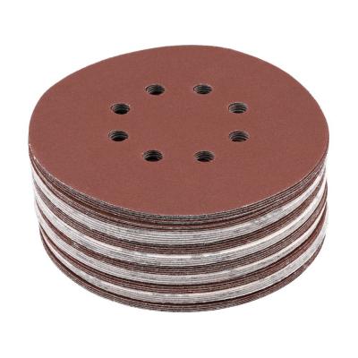 Šlifavimo popierius {velcro) | 8 skylės | 150 mm / P220 | 50 vnt. (YT-834598)