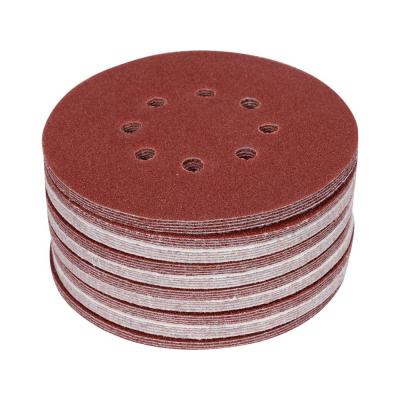 Šlifavimo popierius {velcro) | 8 skylės | 150 mm / P100 | 50 vnt. (YT-834594)