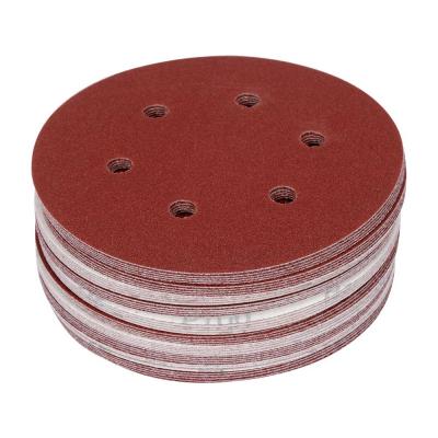 Šlifavimo popierius {velcro) | 6 skylės | 150 mm / P100 | 50 vnt. (YT-834584)