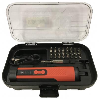 Akumuliatorinis atsuktuvas | USB | su antgalių rinkiniu | 24 vnt. (CES26)
