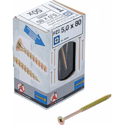 Universalūs varžtai | Cross Slot PZ2 | 5.0 x 80 mm | 50 vnt. (88049)