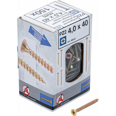 Universalūs varžtai | Cross Slot PZ2 | 4.0 x 40 mm | 150 vnt. (88043)