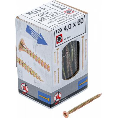 Universalūs varžtai | T-Star (Torx) T20 | 4.0 x 60 mm | 110 vnt. (88007)
