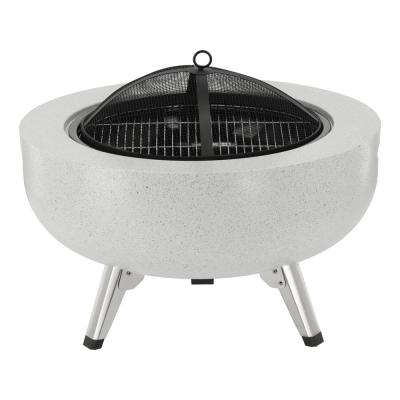 Plieninis židinys su grotelėmis | 3 viename | 43,5 cm (99718)