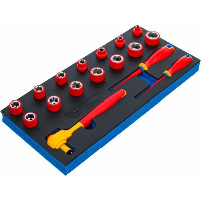 Įrankių dėklas 1/3: VDE galvučių ir atsuktuvų rinkinys | 10 mm (3/8