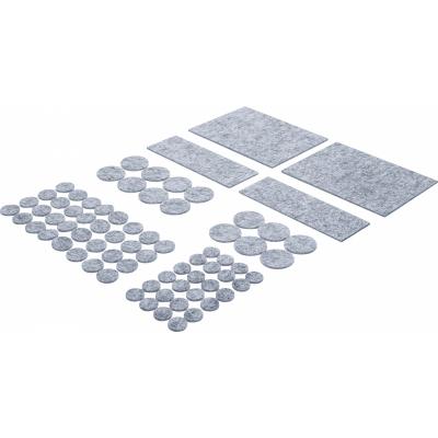 Veltinio padukų rinkinys | pilkos spalvos | 80 vnt (80702)