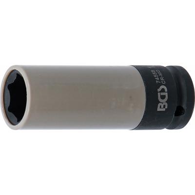 Galvutė smūginė ilga plonasienė | su plastikine apsauga | 12,5 mm (1/2