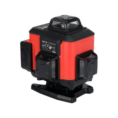 Lazerinis nivelyras | 16 linijų | 4D | su elektroniniu kompensatoriumi | aksesuarai | žalias (YT-30424)