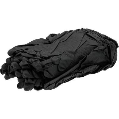 Vienkartinės nitrilinės pirštinės deimantine tekstūra | 50 vnt | dydis M (8) (YT-74741)